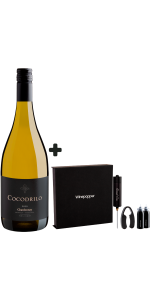 Kit Cobos Cocodrilo Chardonnay + Winepopper Clássico Grand Cru