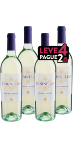 Kit Leve 4 Pague 2 Rubinello Pinot Grigio Terre Siciliane 2022