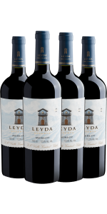 Kit Quarteto Leyda Reserva Merlot 2022