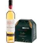 Kit Presenteável Maison Ginestet Grand Vin de Sauternes + Panettone Exclusivo Sabor Laranja com Noz Pecan